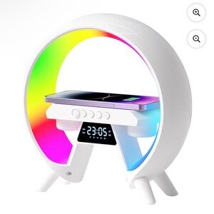 LED wireless charging speaker and FM radio.